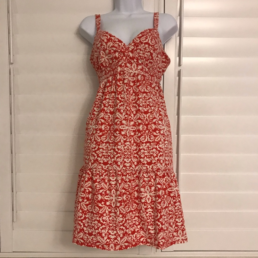 Jersey a-line spaghetti strap Loft dress sz M